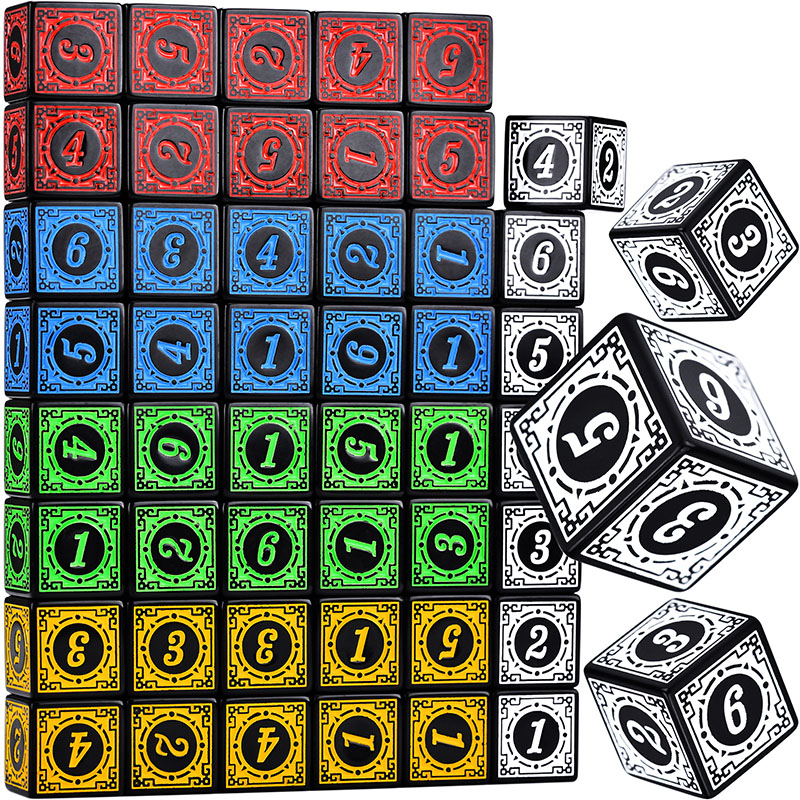 Board Game Dungeons And Dragons - 10PCS / Набор акриловых костей D6