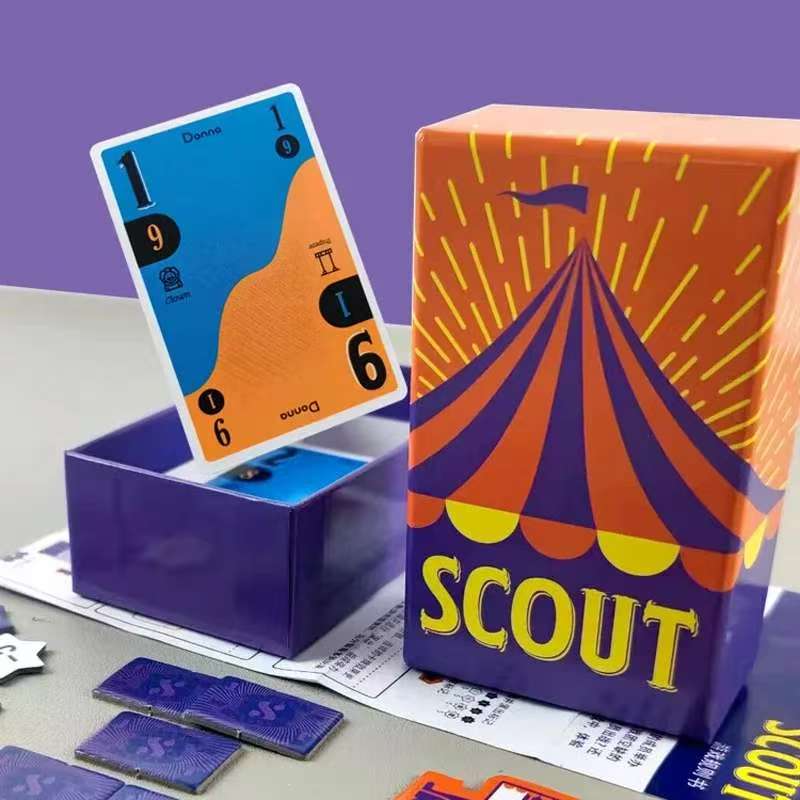 Board Game Template - Карточная игра-скаут, цирковая настольная игра-скаут, колода