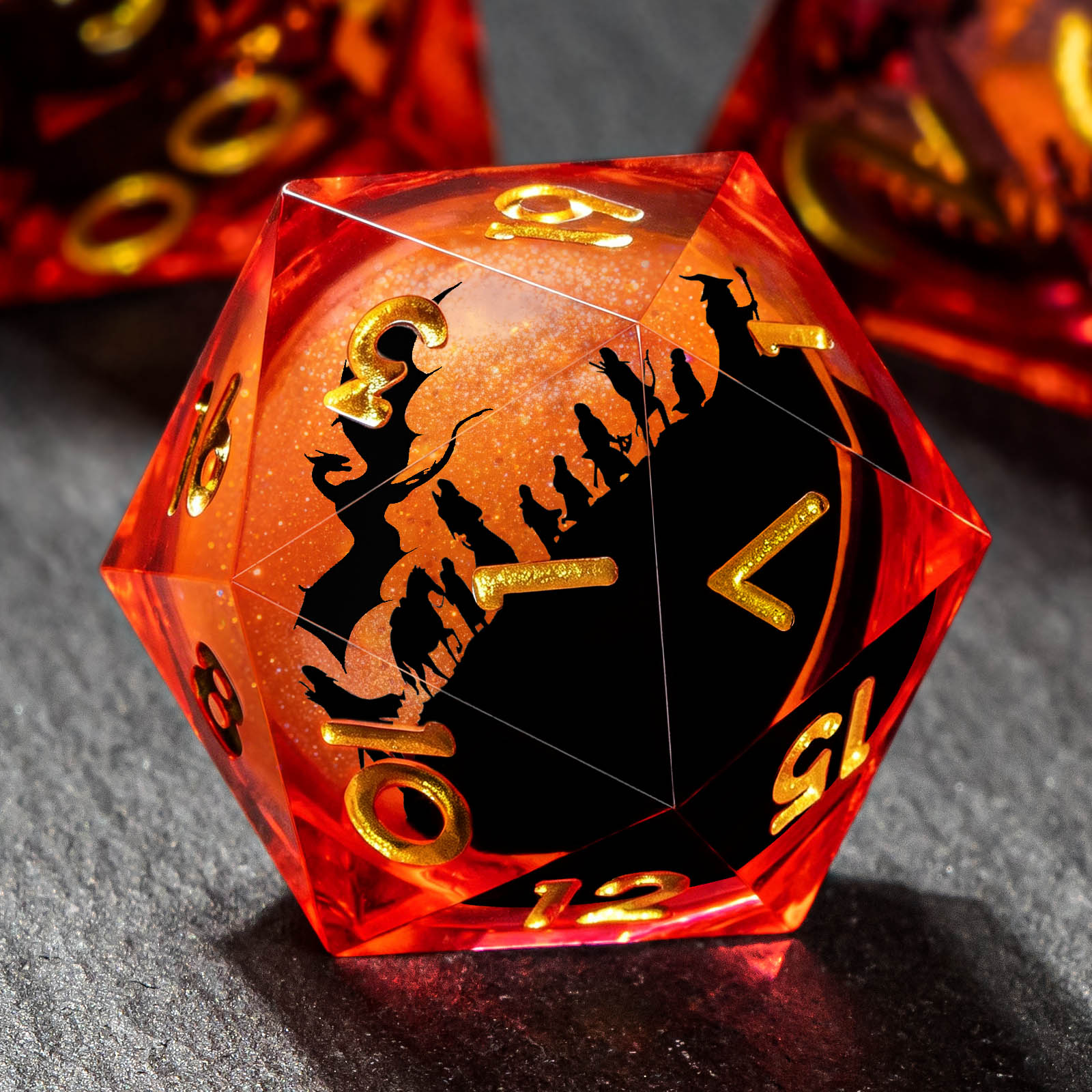 Board Game Dungeons And Dragons - Набор кубиков D&D с жидким наполнением