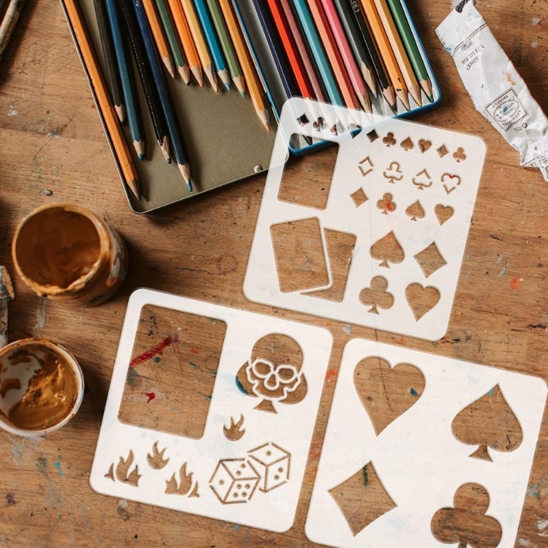 3 шт., трафареты для рисования – обзор и цена Board Game Template