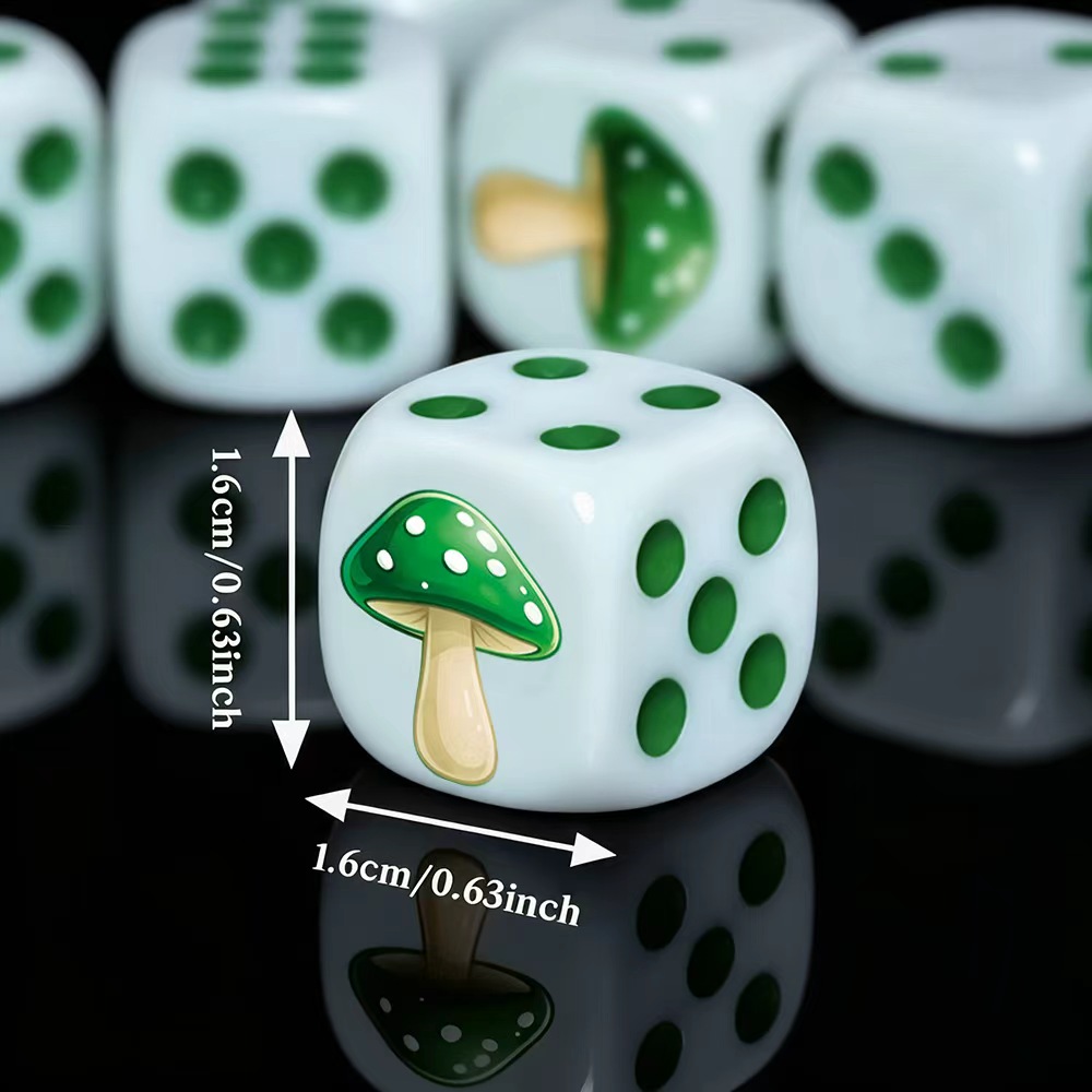 Набор из 6 милых зеленых кубик – обзор и цена Board Game Dnd