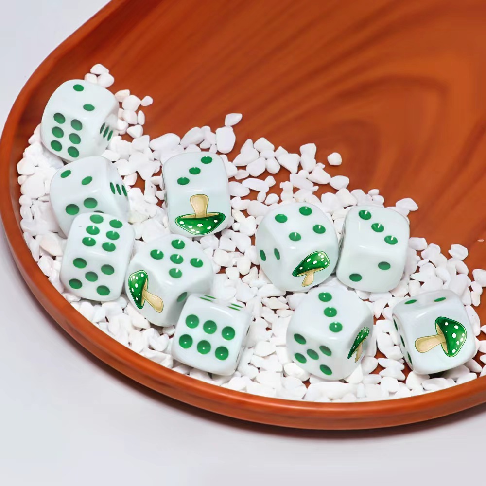 Набор из 6 милых зеленых кубик – обзор и цена Board Game Dnd