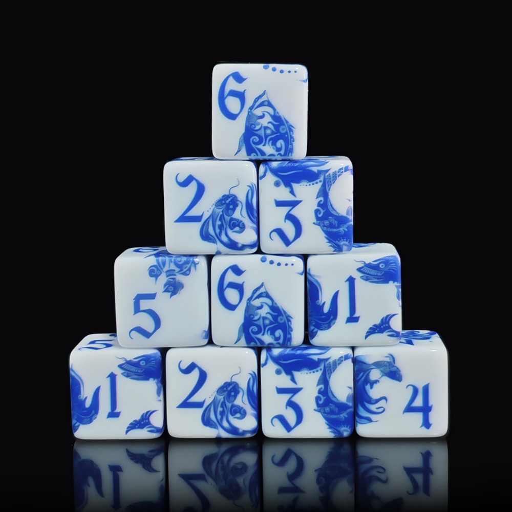 12 шт. сине-белых фарфоровых к – обзор и цена Board Game Dnd