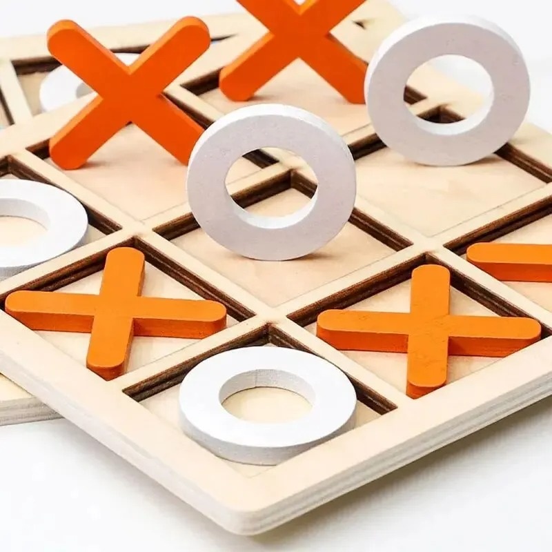Деревянные игры Tic Tac Toe, ш – обзор и цена Board Game Template